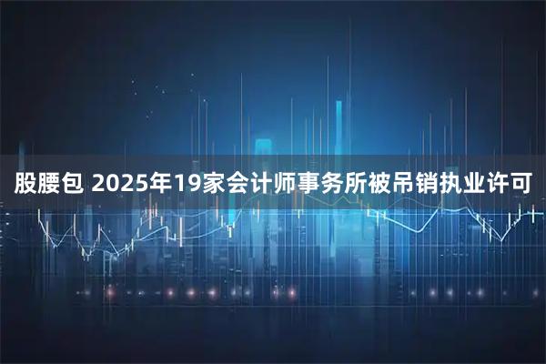 股腰包 2025年19家会计师事务所被吊销执业许可